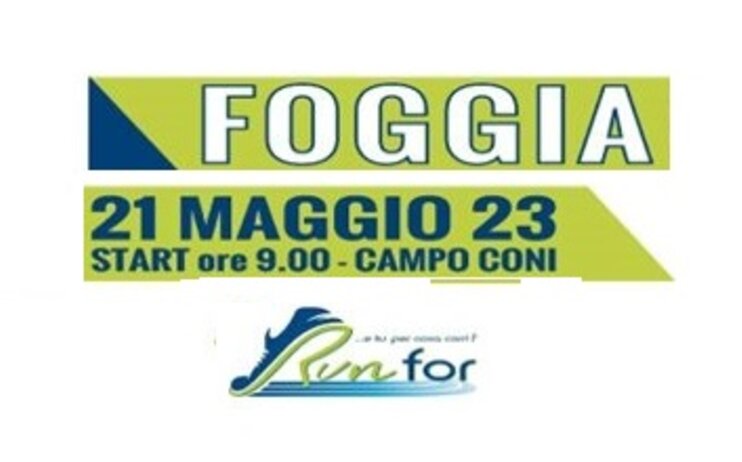 Gara podistica Foggia 21/05/2023